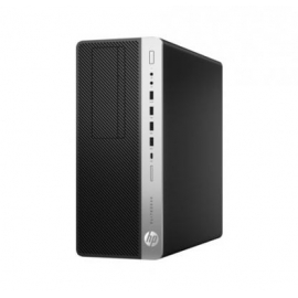 Системный блок HP EliteDesk 800 G3 i5-7500 3.4GHz 8Gb 256Gb SSD HD630 DVD-RW Win10Pro клавиатура мышь серебристо-черный 1FU45AW