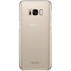 Чехол клип-кейс Samsung Clear Cover для Galaxy S8 золотистый